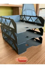 3'lü Ofis Evrak Rafı