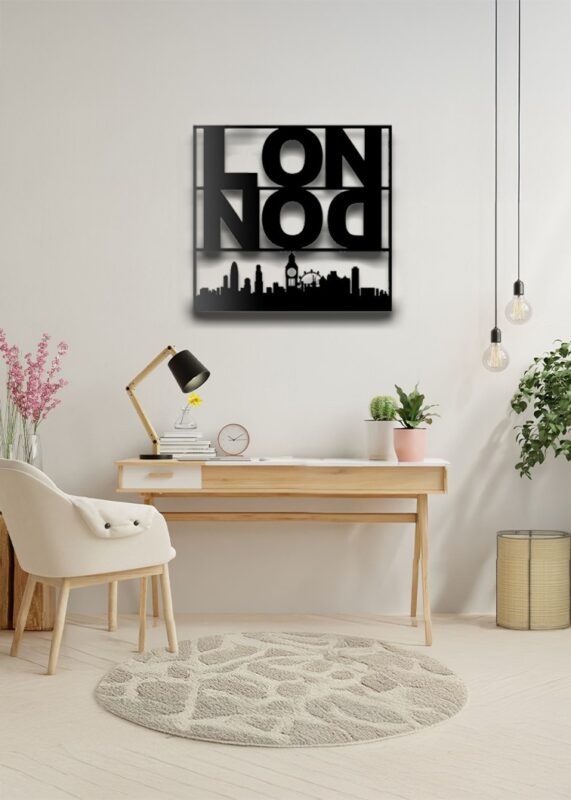 London Temalı Metal Tablo