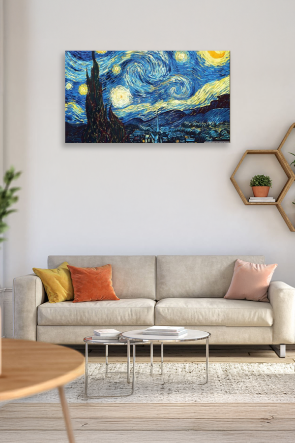 Van Gogh Yıldızlı Gece Metal Tablo