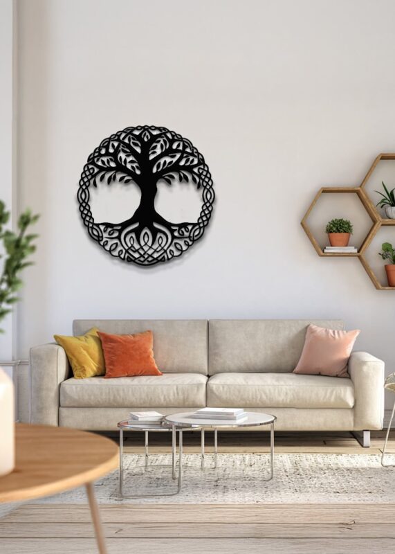 Hayat Ağacı Metal Tablo