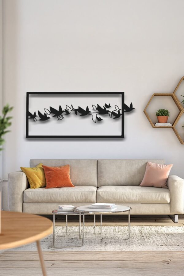 Özgür Kuşlar Metal Tablo Duvar Dekoru