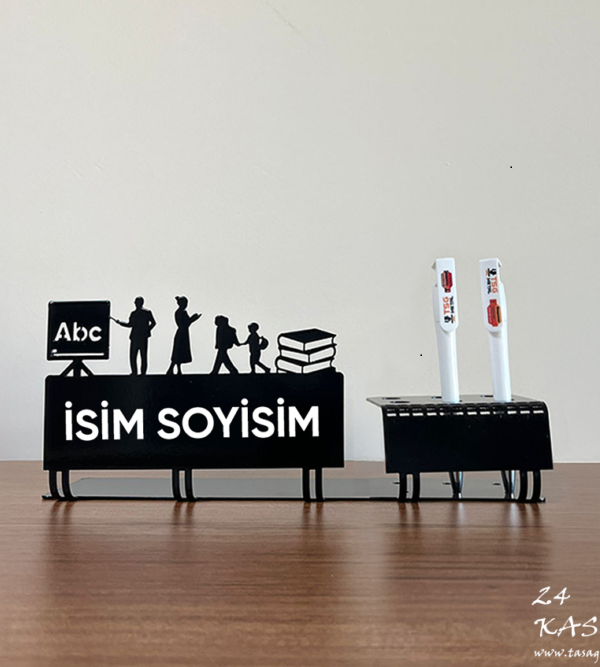 Öğretmenlere Özel Kalemlikli İsimlik