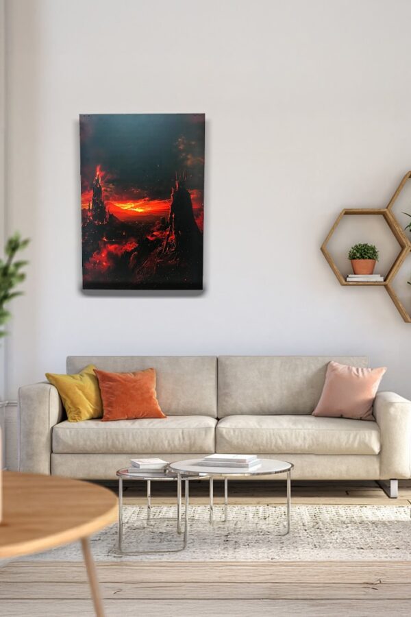 İki Kule Metal Tablo