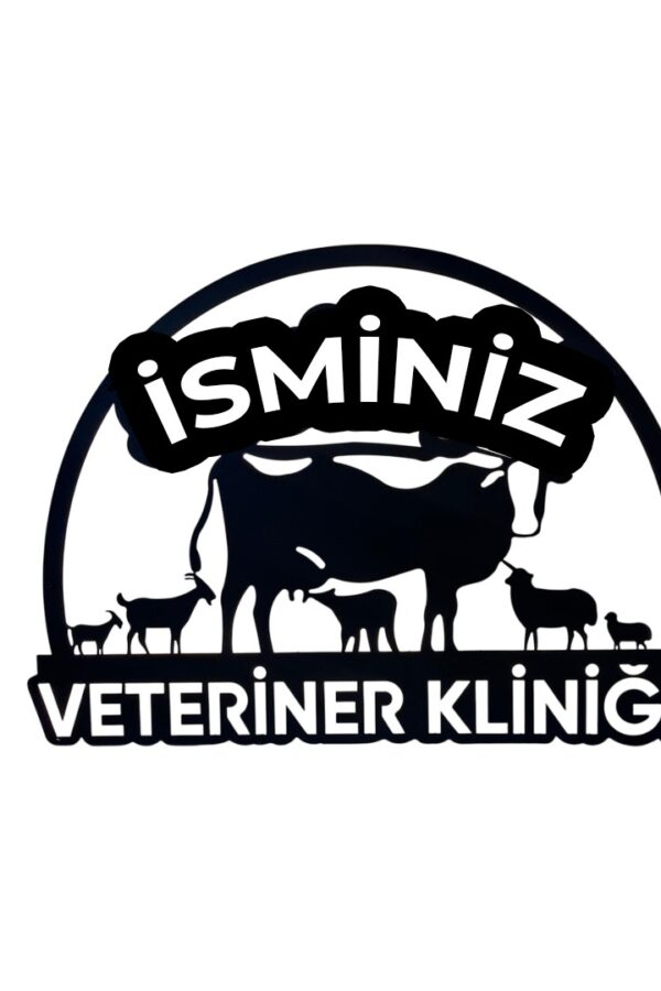Veteriner Kliniği Metal Tablo
